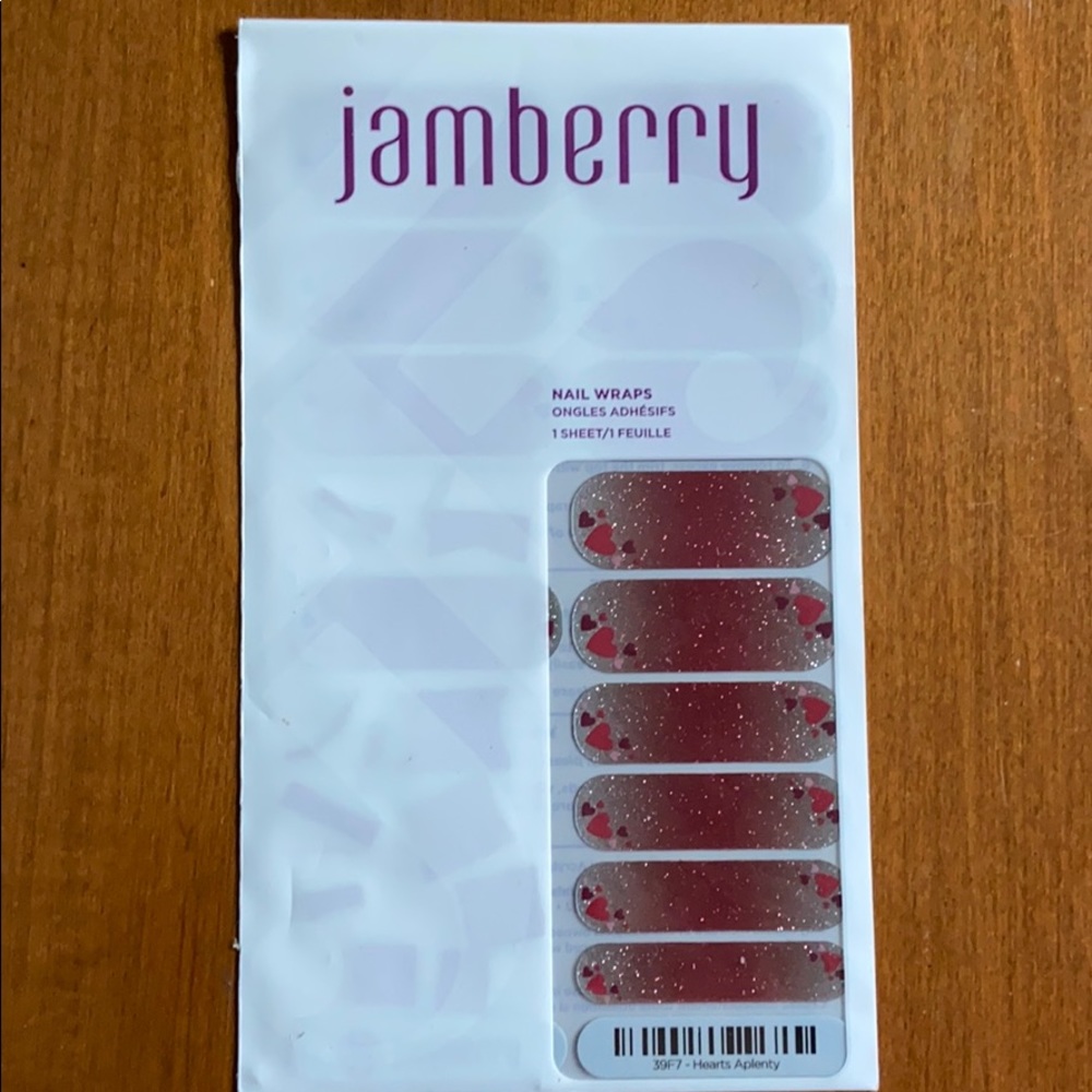 Jamberry Hearts Aplenty half sheet Retired